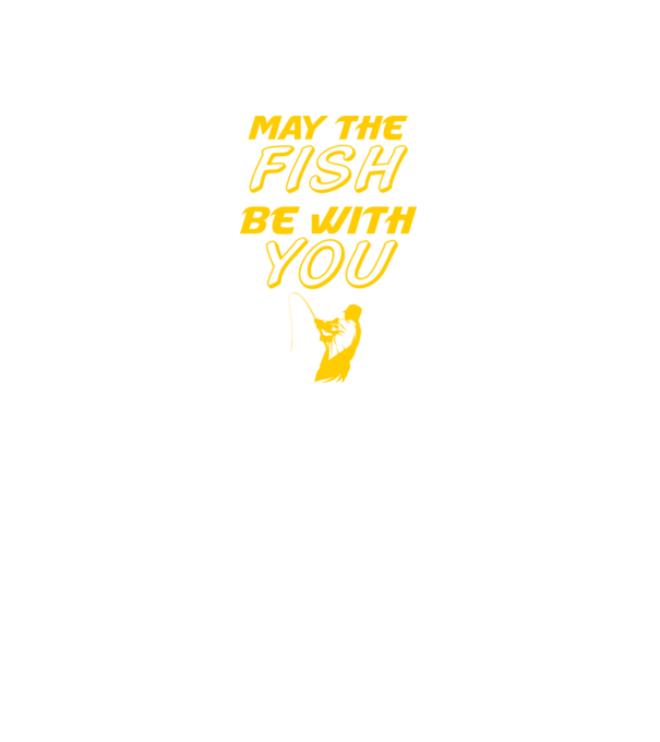 may the fish be with you minta fekete/piros pólón