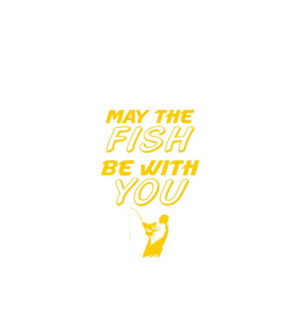 may the fish be with you minta fekete pólón