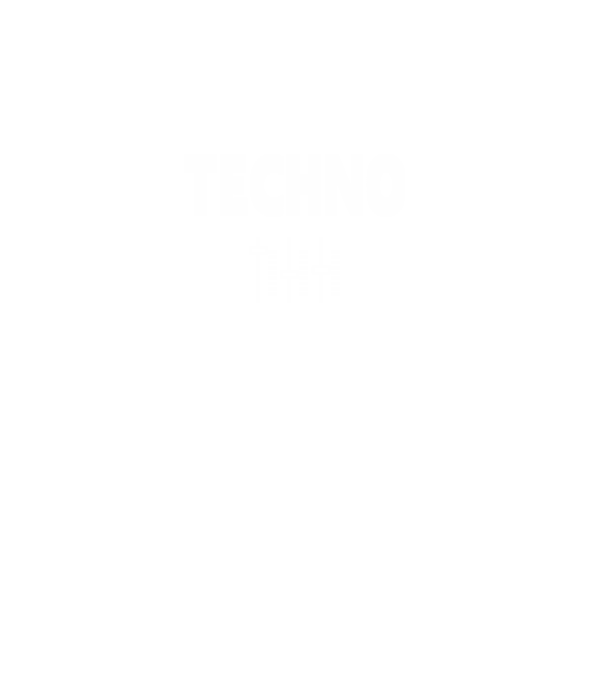 Techno minta fekete pólón