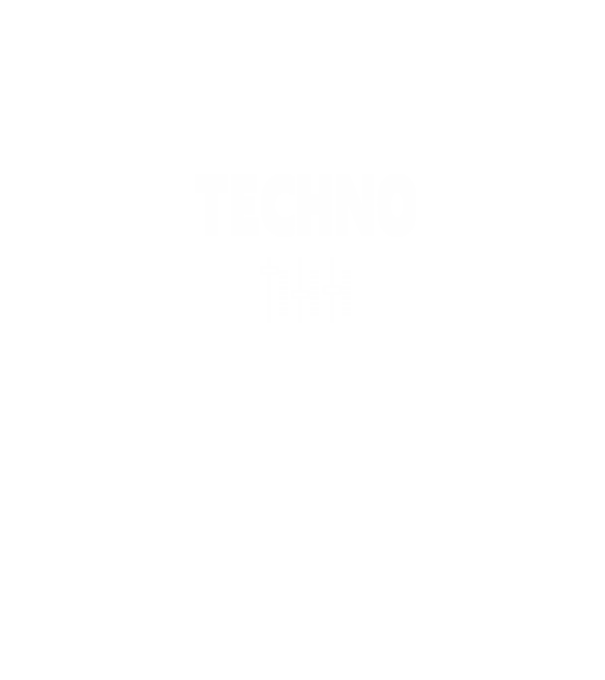 Techno minta sötétkék pólón