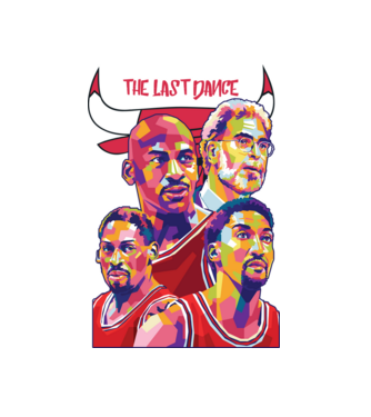 Chicago Bulls - The Last Dance minta fehér pólón
