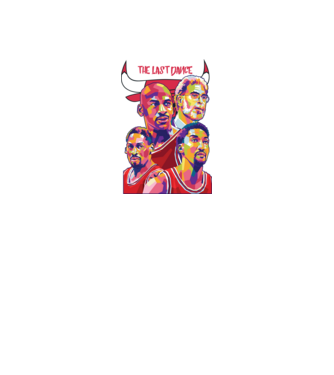 Chicago Bulls - The Last Dance minta fekete pólón