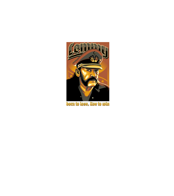 LEMMY minta sötétkék pólón