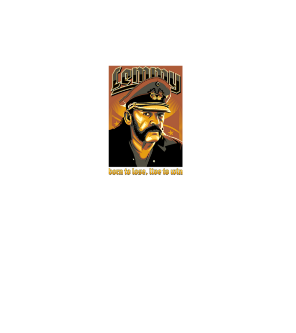 LEMMY minta türkiz pólón
