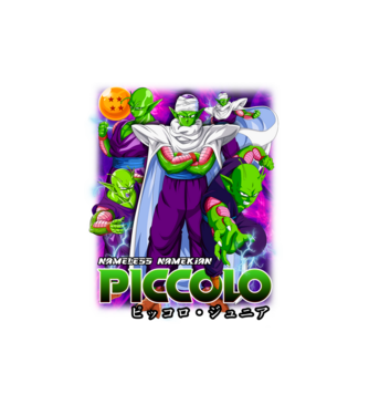 Piccolo minta fehér pólón