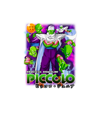 Piccolo minta fehér pólón
