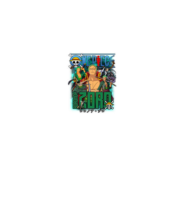 Zoro - One Piece minta fekete pólón