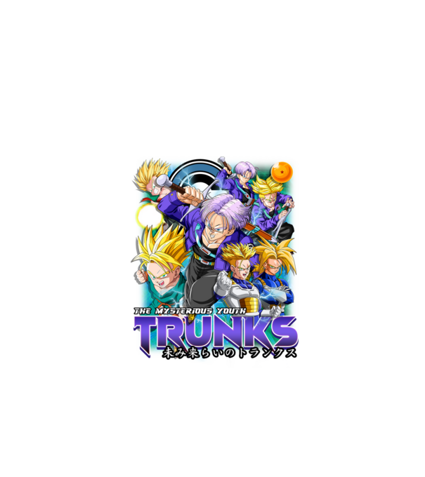 Trunks - Dragon Ball minta fekete pólón