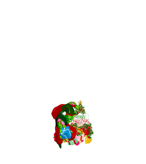 DragonBall Karácsony Grincs minta fehér pólón
