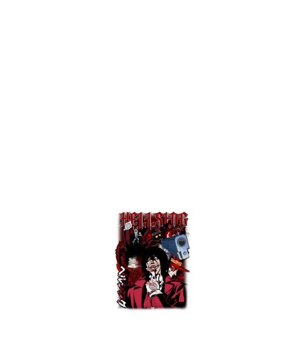 HELLSING ALUCARD minta fehér pólón