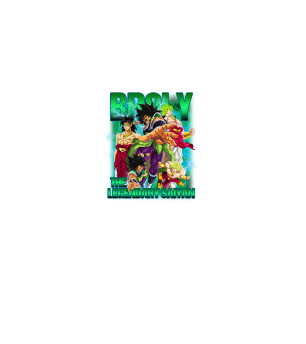 Broly Dragonball minta szürke pólón