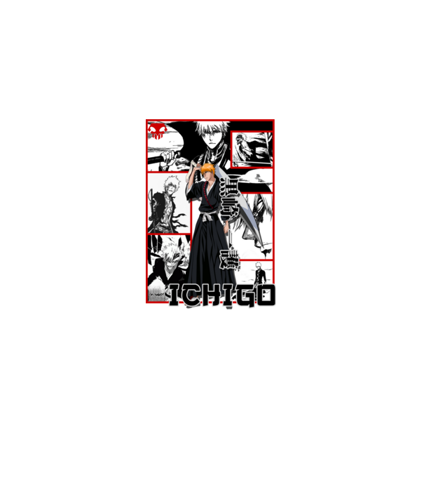 Ichigo_02 minta fehér pólón
