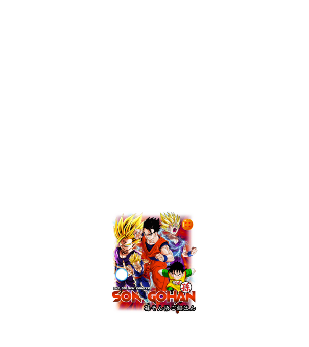 Gohan - Dragon Ball minta fehér pólón