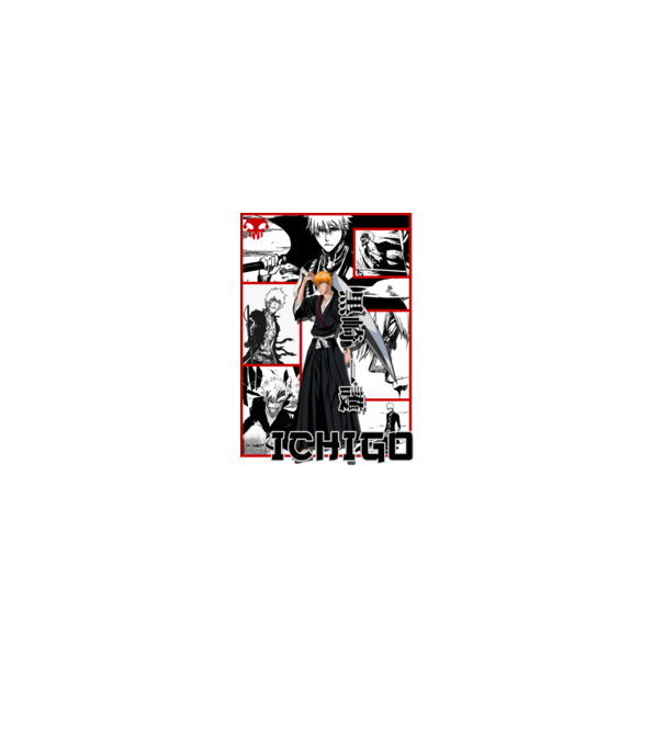 Ichigo_02 minta fehér pólón