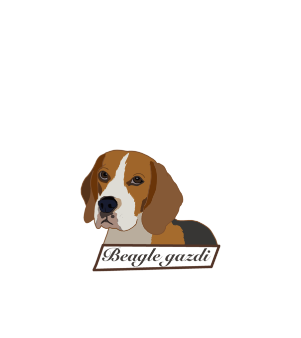 Beagle gazdi minta homokszín pólón