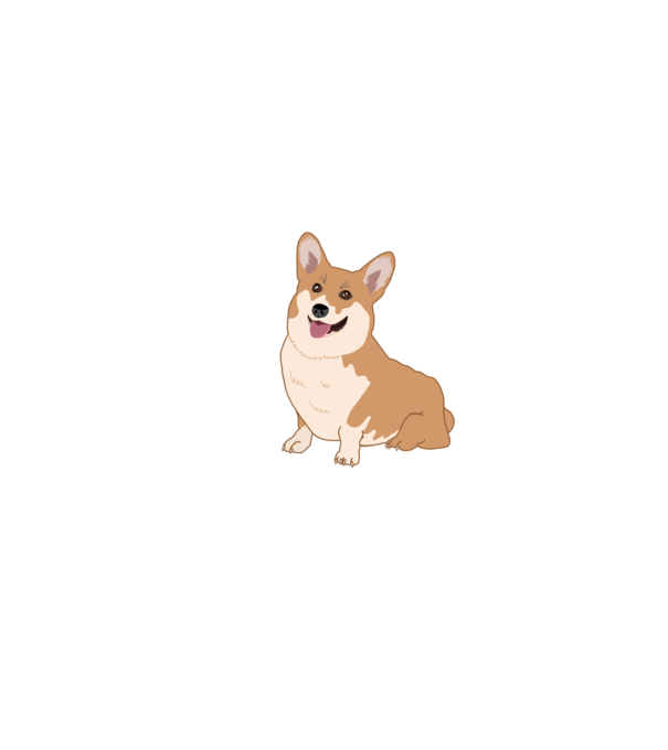 Corgi gazdi2 minta fekete pólón