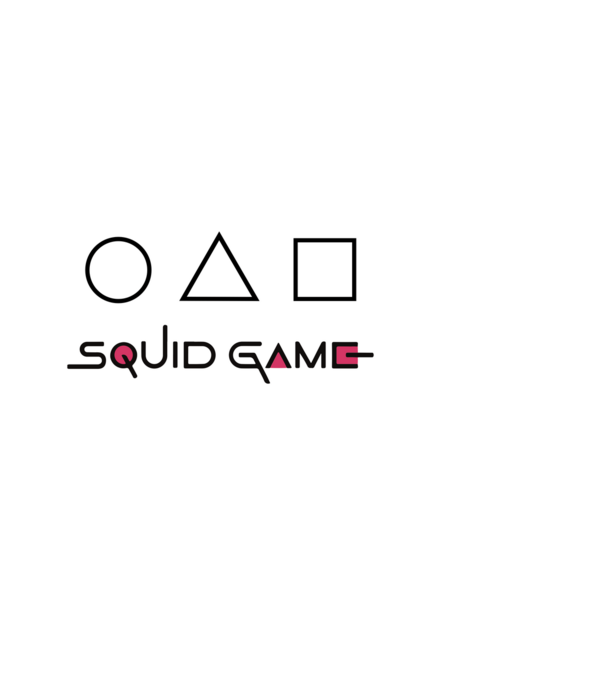 Squid Game minta fekete pólón