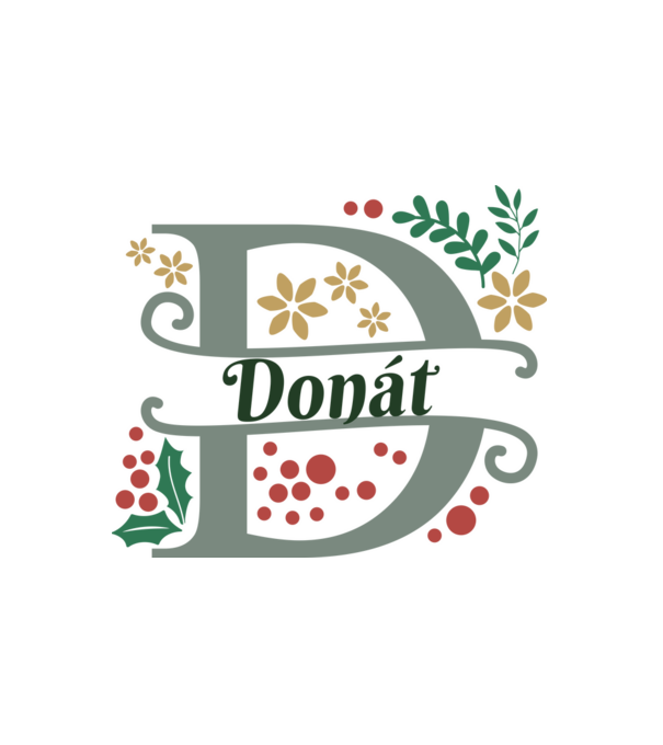 Donát minta fehér pólón