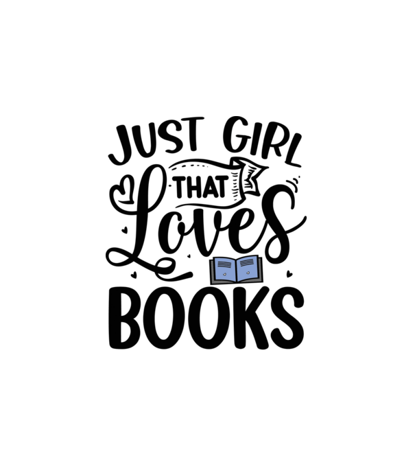 Book love minta fehér pólón