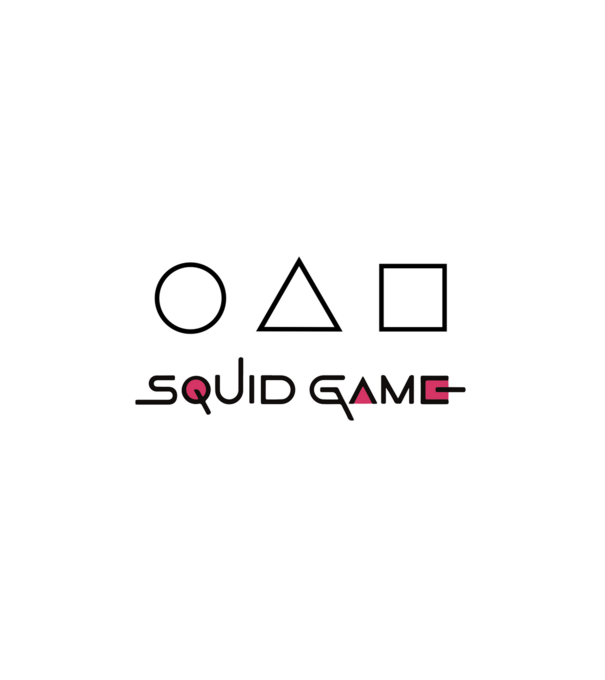 Squid Game minta fehér pólón
