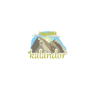 Hegyvidéki kalandor minta szürke pólón