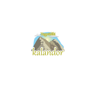 Hegyvidéki kalandor minta szürke pólón