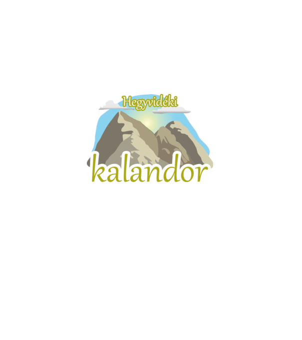 Hegyvidéki kalandor minta homokszín pólón