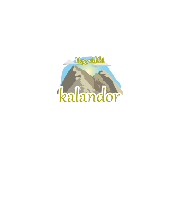 Hegyvidéki kalandor minta szürke pólón