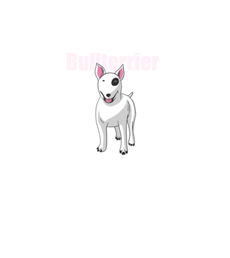 Bullterrier minta türkiz pólón