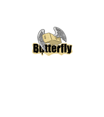 Butterfly minta fehér pólón