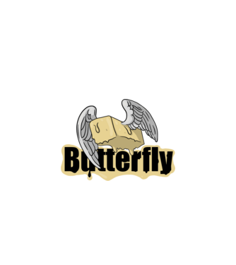Butterfly minta fehér/piros pólón