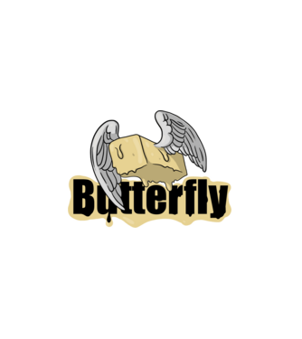 Butterfly minta fehér pólón