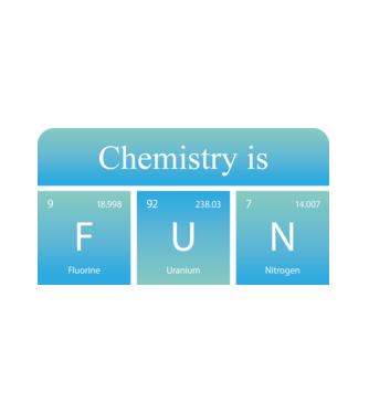 Chemistry is FUN minta fehér pólón