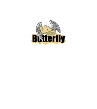 Butterfly minta fehér pólón