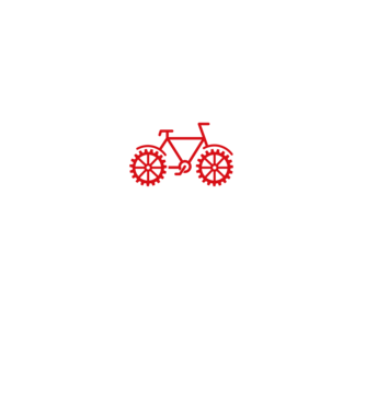 Már csak egy gép tart életben - Kerékpáros minta fekete pólón