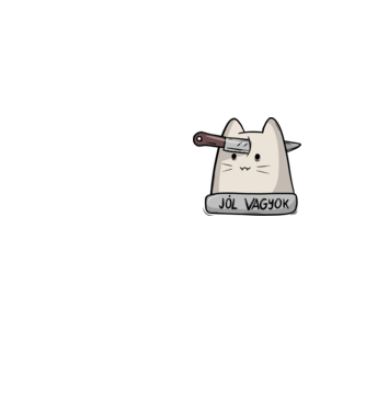 Jól vagyok minta neonsárga pólón