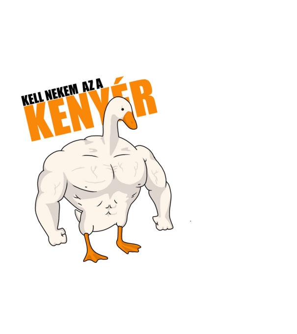 Kell nekem az a kenyér! minta fekete pólón