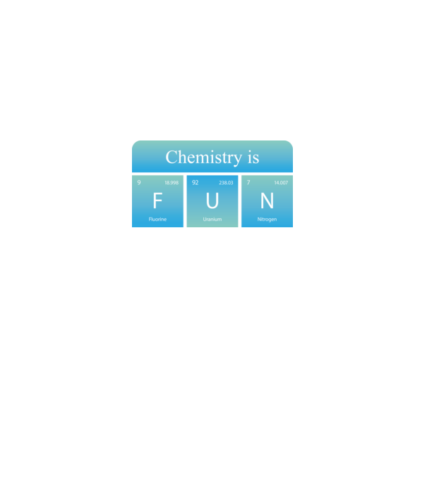Chemistry is FUN minta fehér pólón