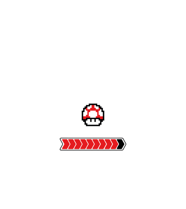 Nem öregszem, szintet lépek! minta fekete pólón