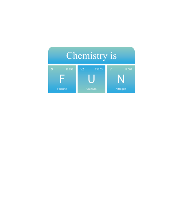 Chemistry is FUN minta fehér pólón