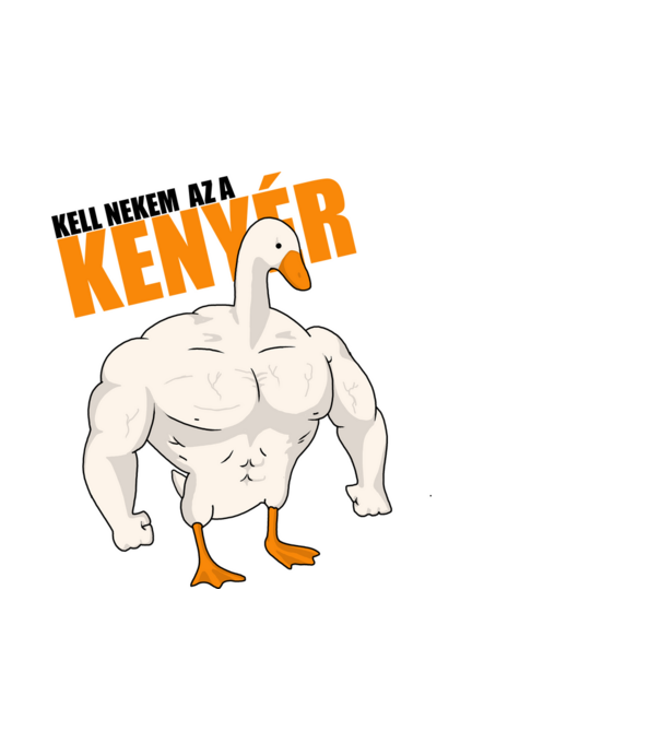 Kell nekem az a kenyér! minta világoskék pólón