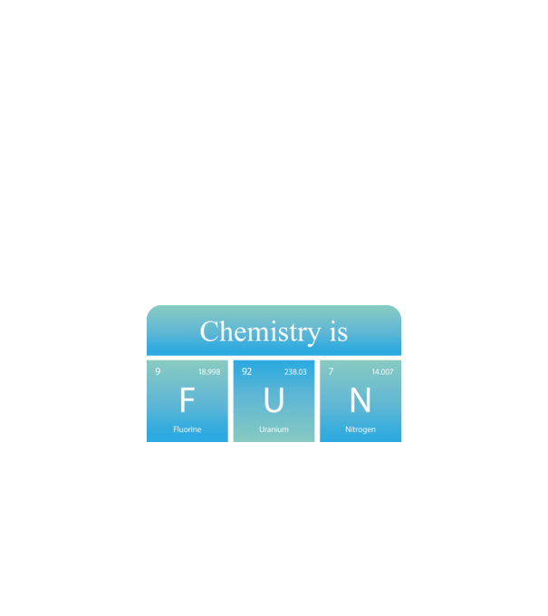 Chemistry is FUN minta fehér pólón