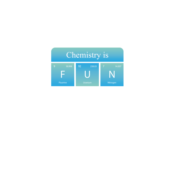Chemistry is FUN minta fehér pólón