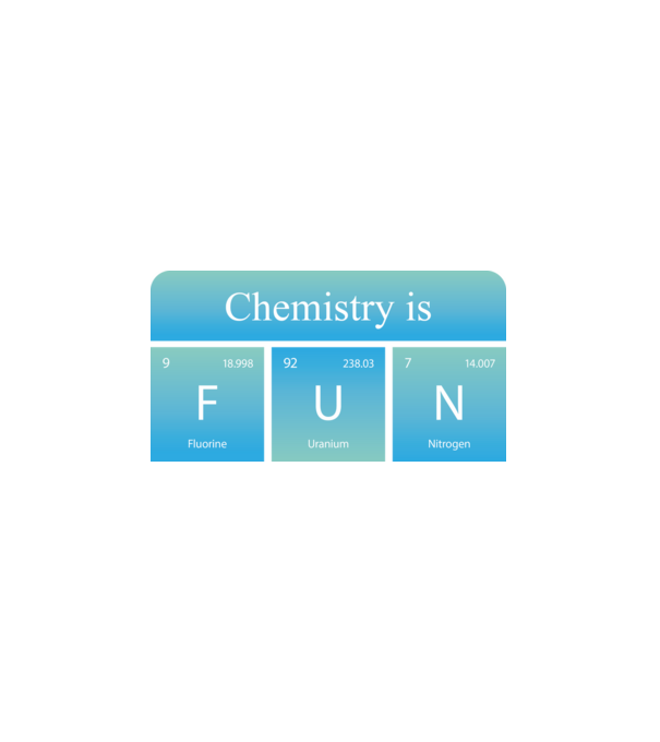 Chemistry is FUN minta fehér pólón