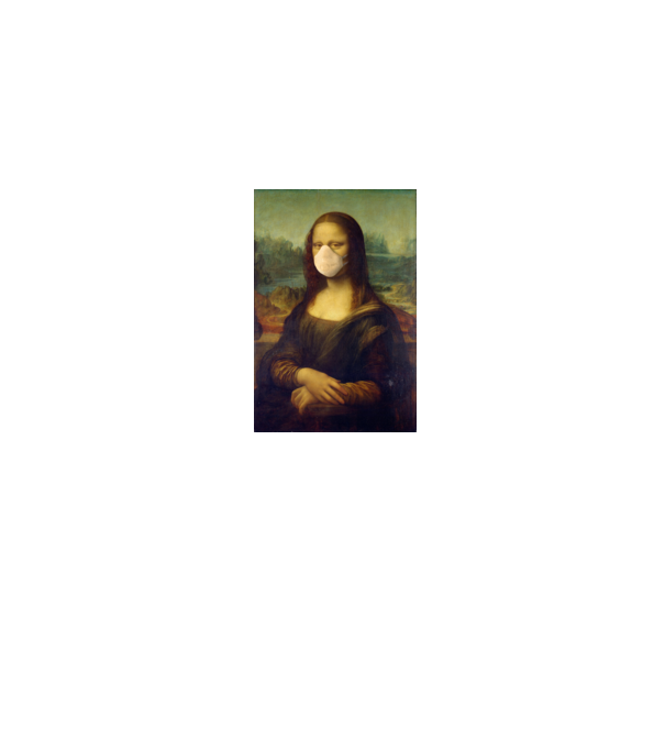 Mona Lisa protect yourself minta szürke pólón