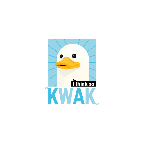 KWAK - I think so minta fehér pólón
