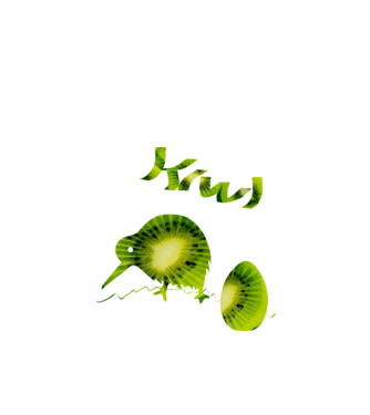 kiwi-fruit minta fehér pólón