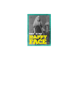 happy_face minta fehér pólón