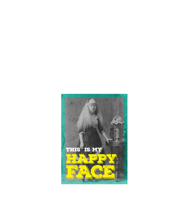 happy_face minta fehér pólón