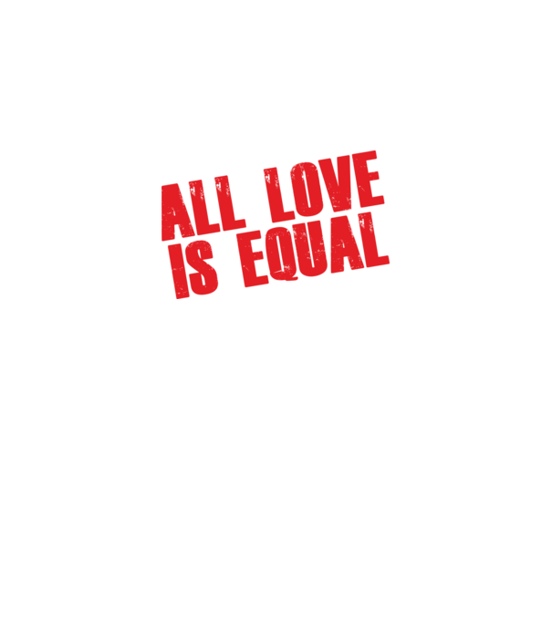 all_love_is_equal_red_ minta fekete pólón